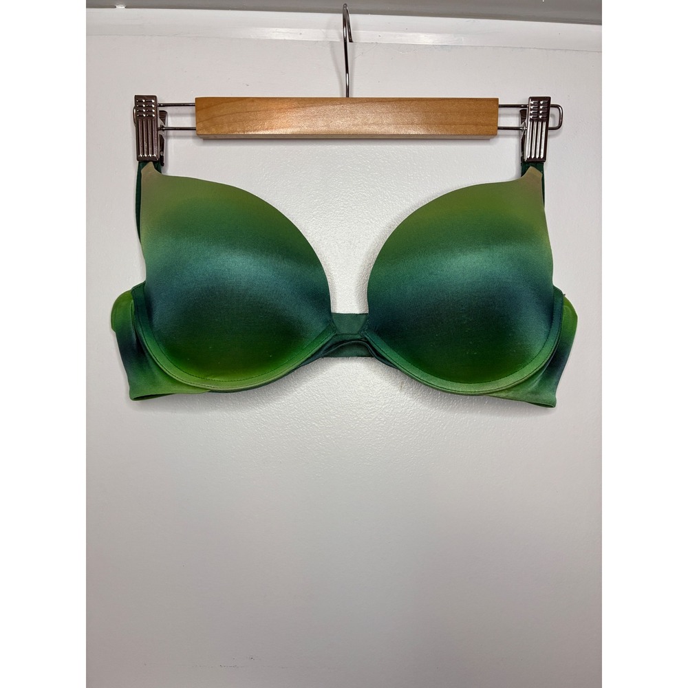Victoria's Secret Bra Womens 38C Green Very Sexy Push-Up Ombre Gradient Bra